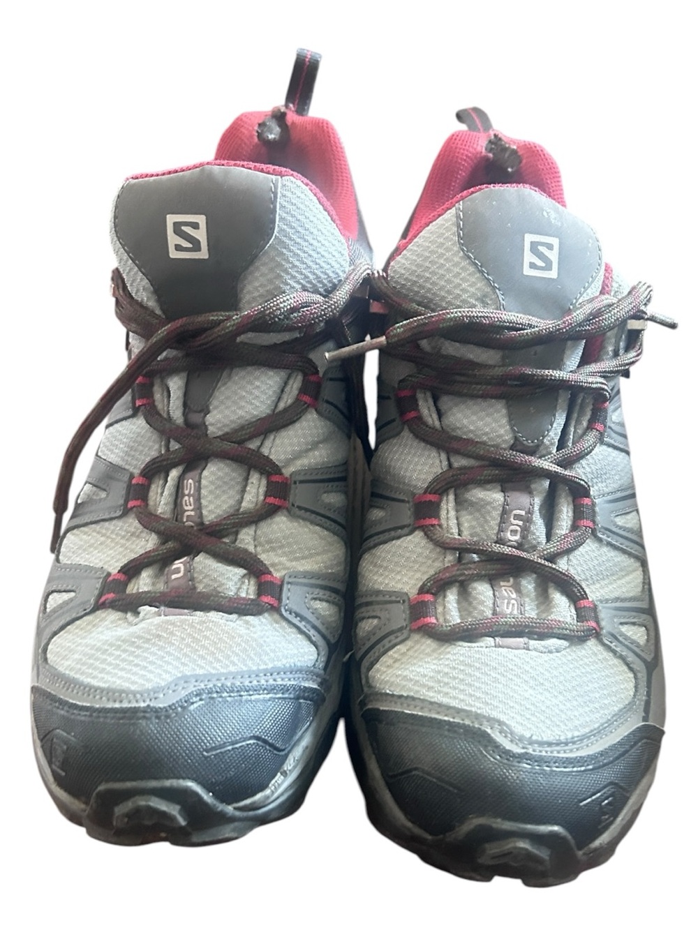 Salomon X-Ultra Men’s Hiking Trail Shoes Gray Red Size 11